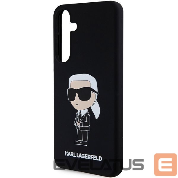 Back panel cover Karl Lagerfeld - Karl Lagerfeld Silicone Ikonik case for Samsung Galaxy S24 - black