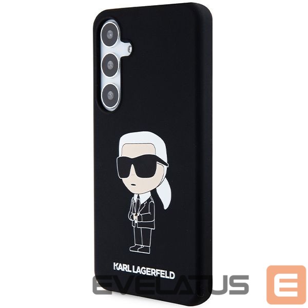 Back panel cover Karl Lagerfeld - Karl Lagerfeld Silicone Ikonik case for Samsung Galaxy S24 - black