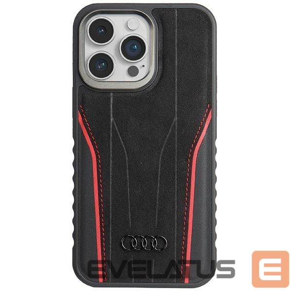 Other Phone Accessory Audi Audi Genuine Leather case with MagSafe for iPhone 14 Pro - black and red
