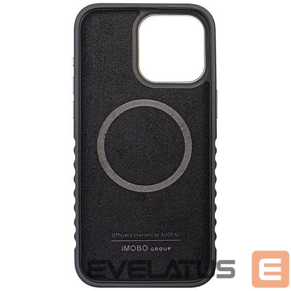 Other Phone Accessory Audi Audi Genuine Leather case with MagSafe for iPhone 15 Pro Max - black and red