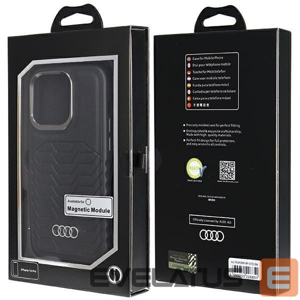 Other Phone Accessory Audi Audi Synthetic Leather case with MagSafe for iPhone 14 Pro - black