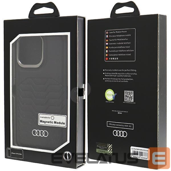 Other Phone Accessory Audi Audi Synthetic Leather case with MagSafe for iPhone 14 Pro Max - black