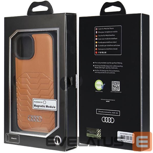 Other Phone Accessory Audi Audi Synthetic Leather case with MagSafe for iPhone 15 / 14 / 13 - brown