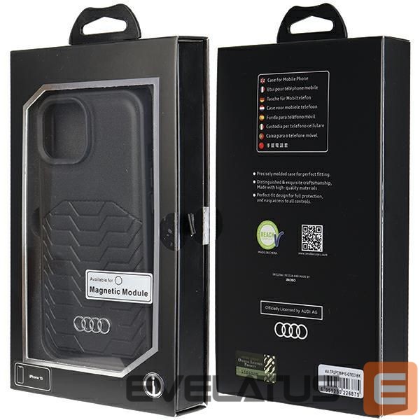 Other Phone Accessory Audi Audi Synthetic Leather Case with MagSafe for iPhone 15/14/13 - Black