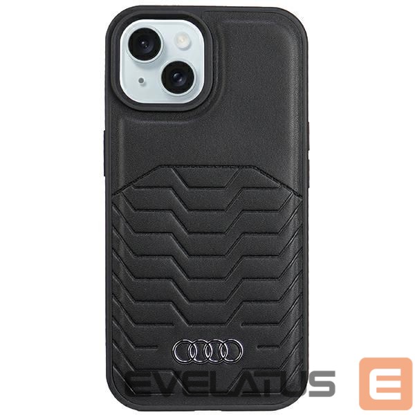 Other Phone Accessory Audi Audi Synthetic Leather Case with MagSafe for iPhone 15 Plus / 14 Plus - Black