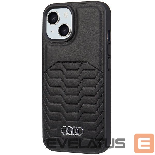 Other Phone Accessory Audi Audi Synthetic Leather Case with MagSafe for iPhone 15 Plus / 14 Plus - Black