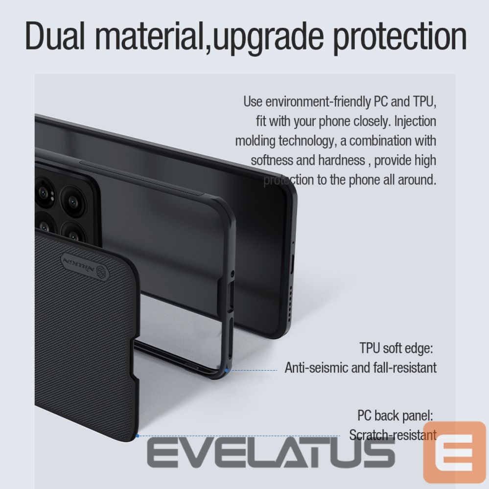 Back panel cover Nillkin Nillkin Super Frosted Shield Pro Magnetic Case for Xiaomi 14 Pro - black