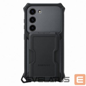Other Samsung  [RETURNED ITEM] Samsung Rugged Gadget Case for Samsung Galaxy S23 Rugged Cover Ring Holder Stand gray (EF-RS911CBEGWW)