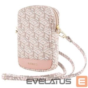 Other Phone Accessory Guess  Guess Zip GCube Bottom Stripe phone bag - pink 