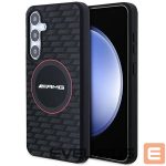 Back panel cover Mercedes-Benz  AMG Silicone Carbon Pattern MagSafe case for Samsung Galaxy S24 - black 