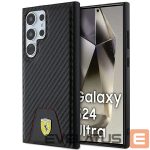 Other Phone Accessory Ferrari  Ferrari Carbon Stitched Bottom case for Samsung Galaxy S24 Ultra - black