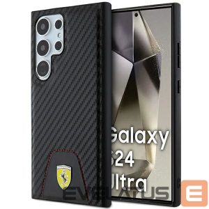 Other Phone Accessory Ferrari  Ferrari Carbon Stitched Bottom case for Samsung Galaxy S24 Ultra - black