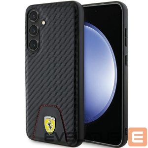 Other Phone Accessory Ferrari  Ferrari Carbon Stitched Bottom case for Samsung Galaxy S24+ - black