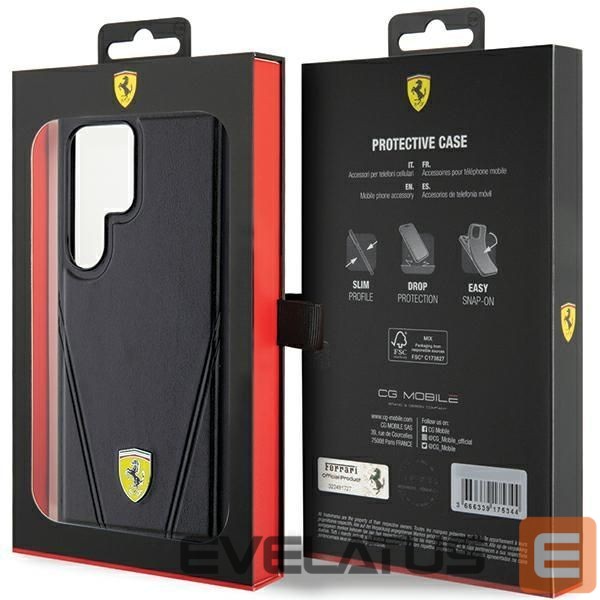 Other Phone Accessory Ferrari Ferrari Hot Stamp V Lines MagSafe case for Samsung Galaxy S24 Ultra - black