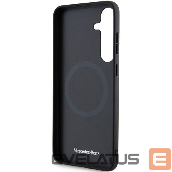 Other Phone Accessory Mercedes-Benz Mercedes Leather Debossed Line MagSafe case for Samsung Galaxy S24+ - black