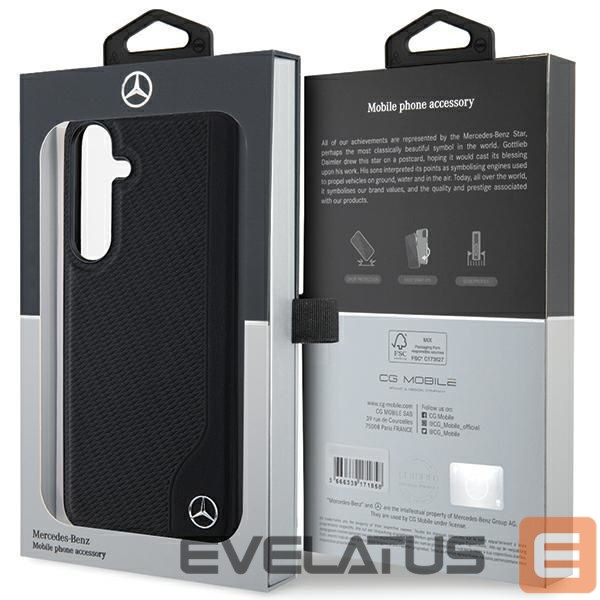 Other Phone Accessory Mercedes-Benz Mercedes Leather Debossed Line MagSafe case for Samsung Galaxy S24 - black