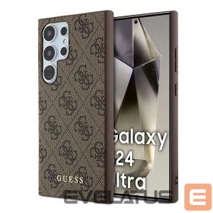 Other Phone Accessory Guess  Guess 4G Metal Gold Logo case for Samsung Galaxy S24 Ultra - brown