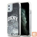 Back panel cover DKNY  DKNY Liquid Glitter Big Logo case for iPhone 11 / Xr - black 