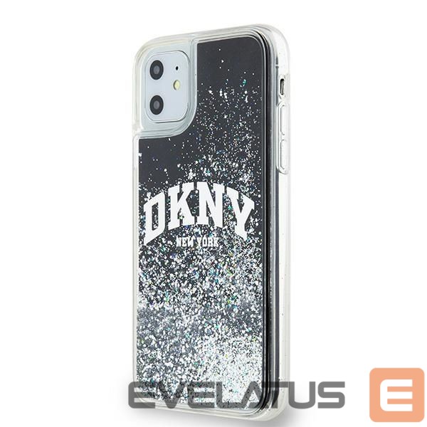 Back panel cover DKNY DKNY Liquid Glitter Big Logo case for iPhone 11 / Xr - black