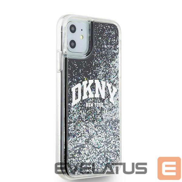 Back panel cover DKNY DKNY Liquid Glitter Big Logo case for iPhone 11 / Xr - black