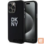 Back panel cover DKNY  DKNY Liquid Silicone Metal Logo iPhone 15 Pro Case - Black 