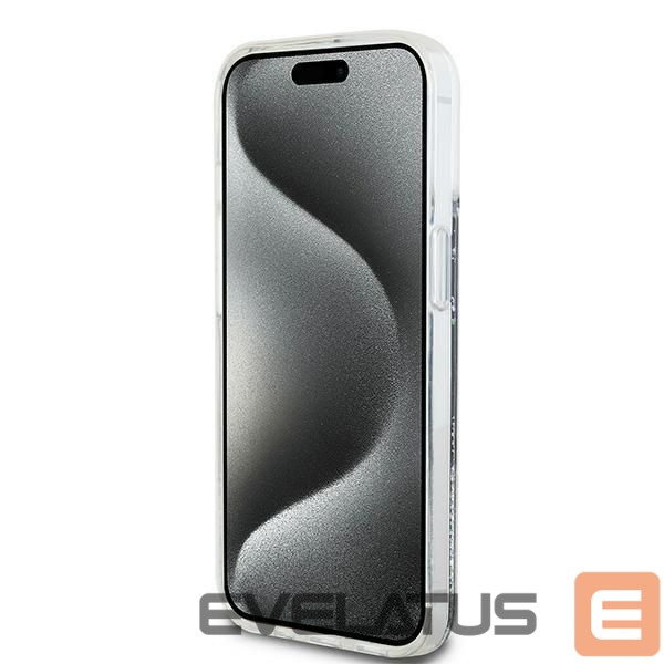 Back panel cover DKNY DKNY Liquid Glitter Big Logo iPhone 15 Plus / 14 Plus Case - Black