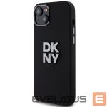 Back panel cover DKNY  DKNY Liquid Silicone Metal Logo case for iPhone 15 Plus / 14 Plus - black 