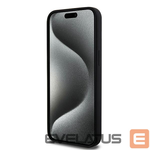 Back panel cover DKNY DKNY Liquid Silicone White Printed Logo MagSafe iPhone 13 Pro Max Case - Black