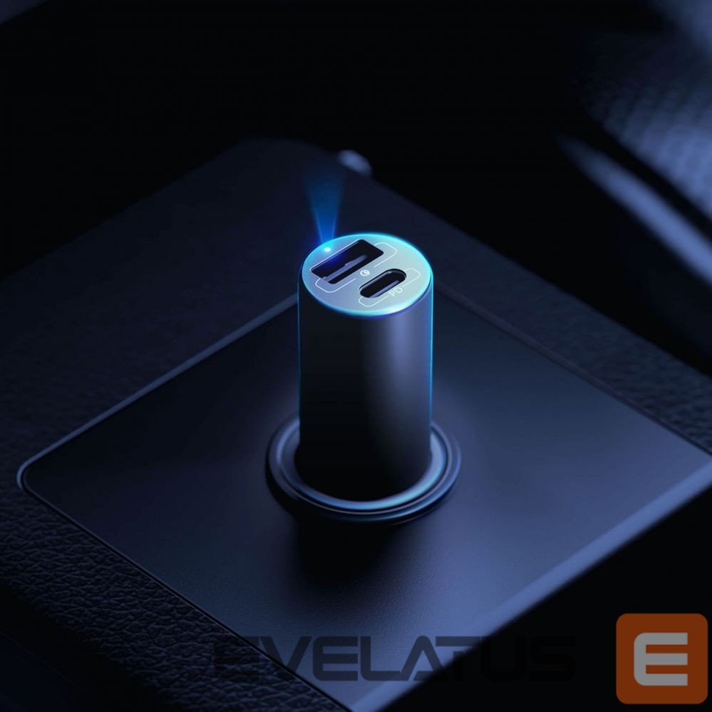 Cable 3MK 3mk Hyper Car Charger USB-C USB-A 100W - silver