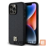 Other Phone Accessory DKNY  DKNY Leather Pattern Metal Logo MagSafe Case for iPhone 13 Pro / 13 - Black 