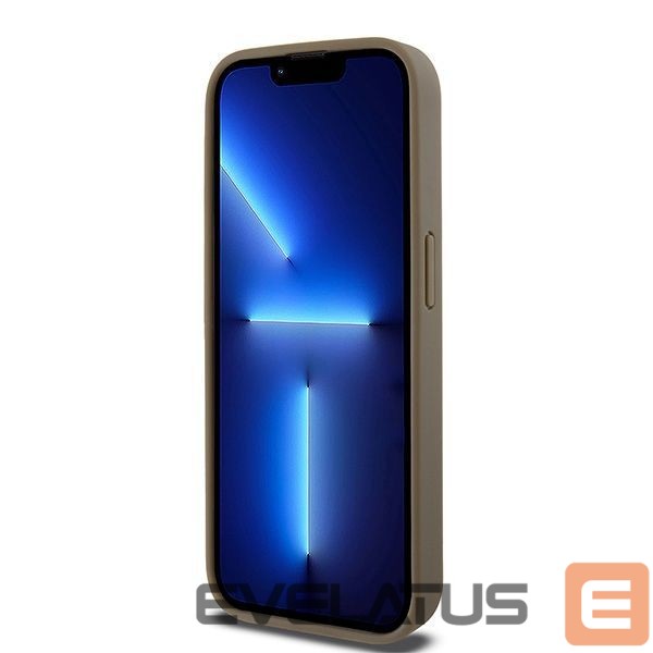 Other Phone Accessory DKNY DKNY Leather Pattern Metal Logo MagSafe Case for iPhone 14 Pro Max - Brown