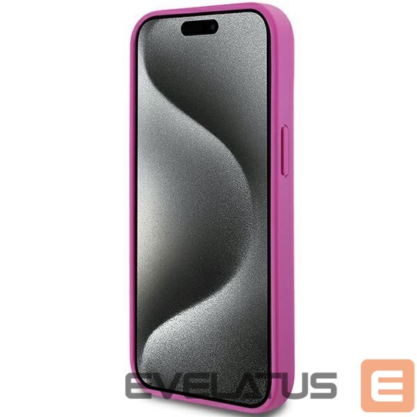Other Phone Accessory DKNY DKNY Leather Pattern Metal Logo MagSafe case for iPhone 15 / 14 / 13 - pink