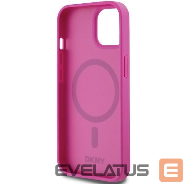 Other Phone Accessory DKNY DKNY Leather Pattern Metal Logo MagSafe case for iPhone 15 / 14 / 13 - pink