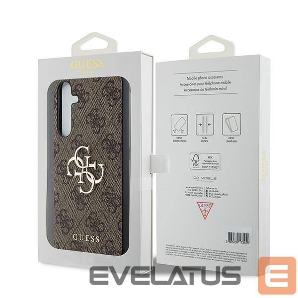 Other Phone Accessory Guess Guess 4G Big Metal Logo case for Samsung Galaxy A35 - brown