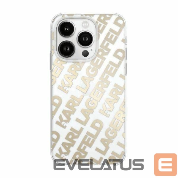 Other Phone Accessory Karl Lagerfeld Karl Lagerfeld IML Fullover Logo case for iPhone 15 Pro - gold