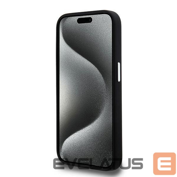 Other Phone Accessory Karl Lagerfeld Karl Lagerfeld Silicone Metal Script Logo case for iPhone 15 Pro - black