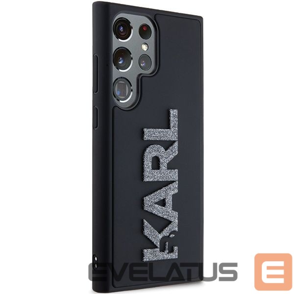 Other Phone Accessory Karl Lagerfeld Karl Lagerfeld 3D Rubber Glitter Logo case for Samsung Galaxy S24 Ultra - black