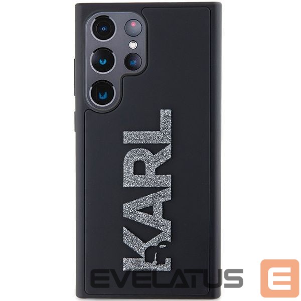 Other Phone Accessory Karl Lagerfeld Karl Lagerfeld 3D Rubber Glitter Logo case for Samsung Galaxy S24 Ultra - black