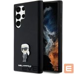 Other Phone Accessory Karl Lagerfeld  Karl Lagerfeld Silicone Ikonik Metal Pin case for Samsung Galaxy S24 Ultra - black 