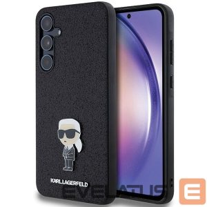 Other Phone Accessory Karl Lagerfeld  Karl Lagerfeld Fixed Glitter Ikonik Logo Metal Pin case for Samsung Galaxy A55 - black 