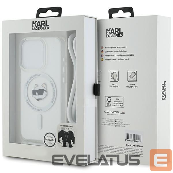 Other Phone Accessory Karl Lagerfeld Karl Lagerfeld IML Choupette Head & Cord MagSafe case for iPhone 14 Pro - transparent