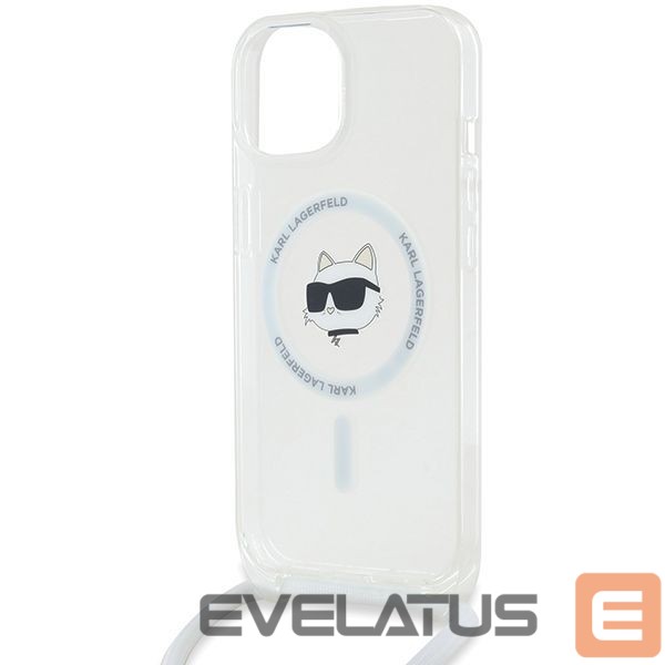 Other Phone Accessory Karl Lagerfeld Karl Lagerfeld IML Choupette Head & Cord MagSafe case for iPhone 14 / 13 / 15 - transparent