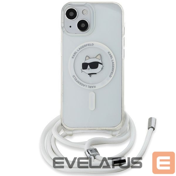 Other Phone Accessory Karl Lagerfeld Karl Lagerfeld IML Choupette Head & Cord MagSafe case for iPhone 14 / 13 / 15 - transparent