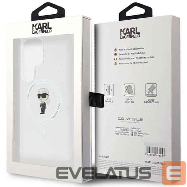 Other Phone Accessory Karl Lagerfeld Karl Lagerfeld IML Ikonik MagSafe case for Samsung Galaxy S24 Ultra - transparent