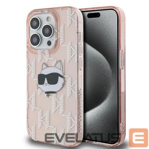 Other Phone Accessory Karl Lagerfeld  Karl Lagerfeld IML Choupette Head & Monogram case for iPhone 13 Pro / 13 - pink 