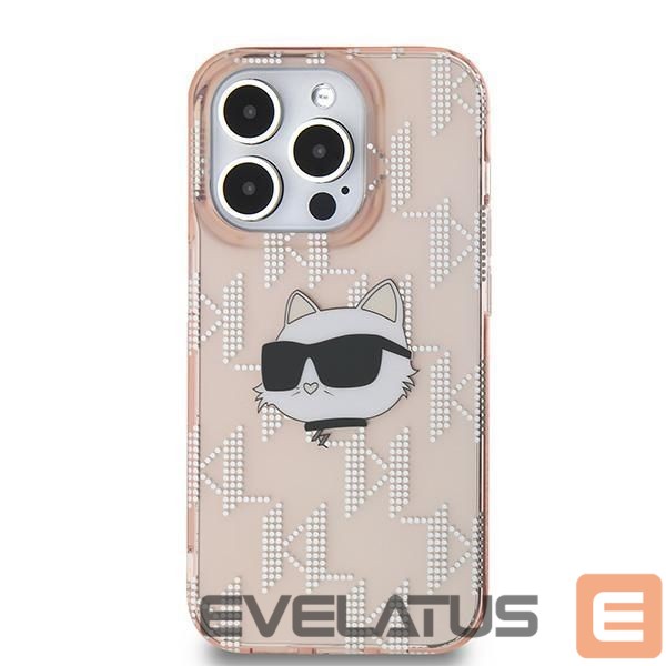 Other Phone Accessory Karl Lagerfeld Karl Lagerfeld IML Choupette Head & Monogram case for iPhone 14 Pro Max - pink