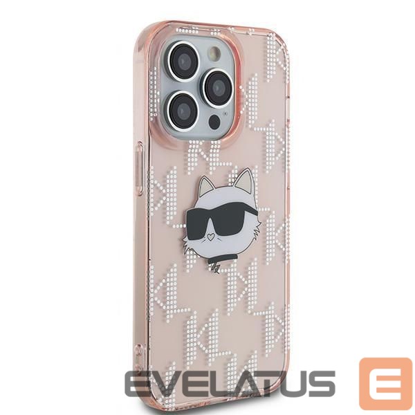 Other Phone Accessory Karl Lagerfeld Karl Lagerfeld IML Choupette Head & Monogram case for iPhone 14 Pro Max - pink
