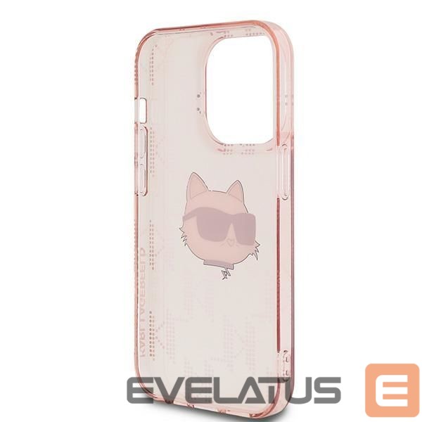 Other Phone Accessory Karl Lagerfeld Karl Lagerfeld IML Choupette Head & Monogram case for iPhone 14 Pro Max - pink
