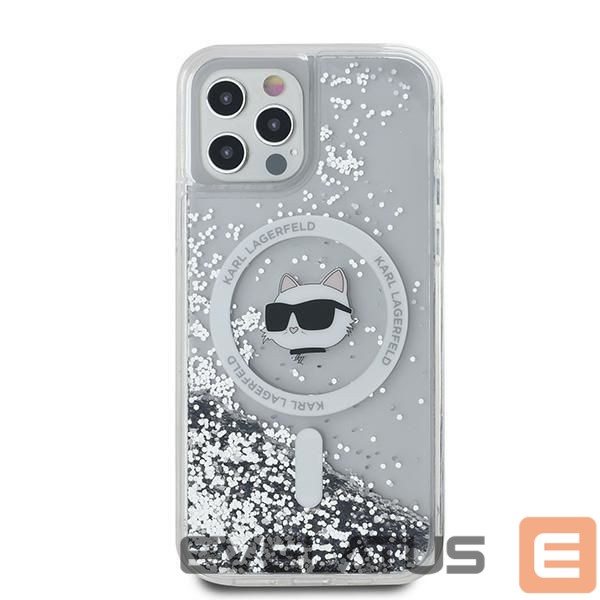 Other Phone Accessory Karl Lagerfeld Karl Lagerfeld Liquid Glitter Choupette Head MagSafe Case for iPhone 12 / 12 Pro - Transparent