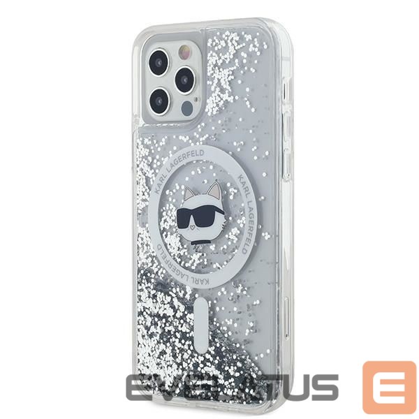 Other Phone Accessory Karl Lagerfeld Karl Lagerfeld Liquid Glitter Choupette Head MagSafe Case for iPhone 12 / 12 Pro - Transparent